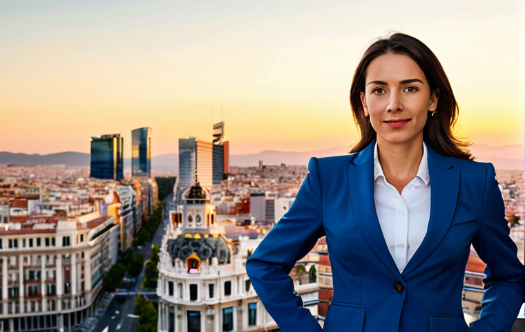 정보원의 신뢰성을 높이는 방법 - Business Professional**

"A professional businesswoman in a modest business suit, standing confident...